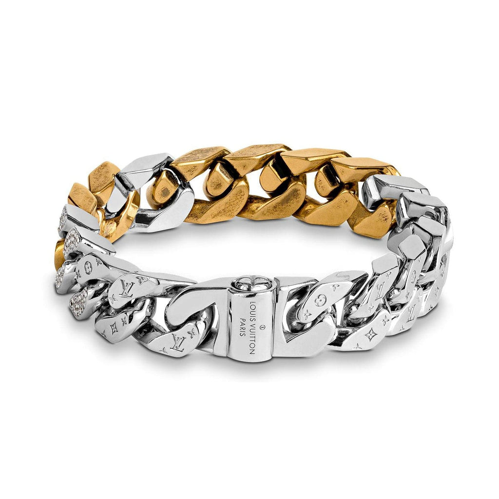 Louis Vuitton Monochain Soapy 18K Gold Bracelet