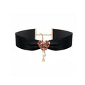 Dior 30 Montaigne Red Crystals Choker 18K Gold Necklace