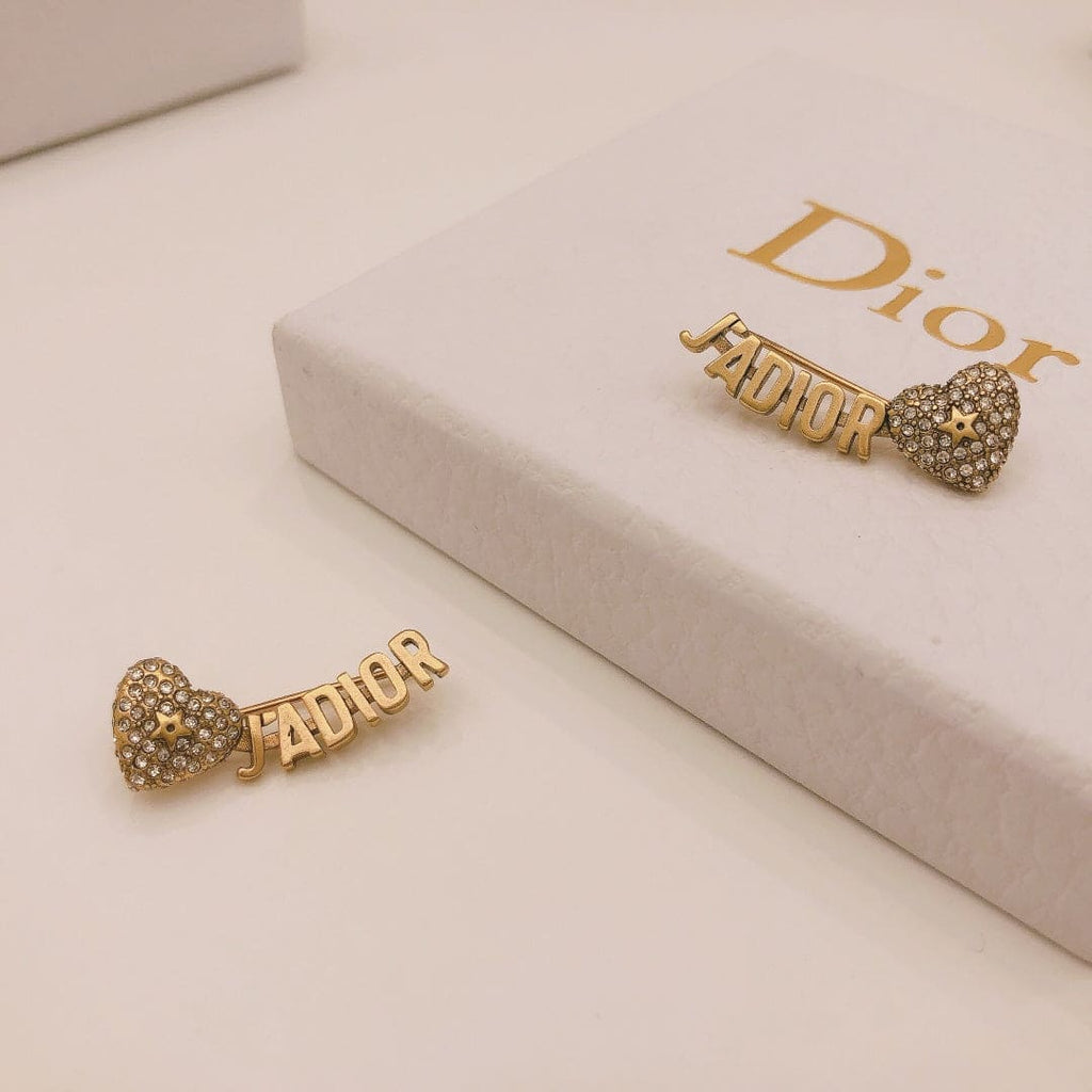 Dior J'Adior Vintage 18K Gold Earrings