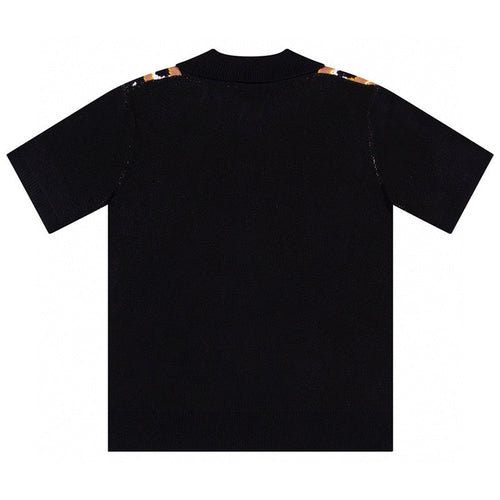 AMIRI Repeat intarsia-knit polo shirt