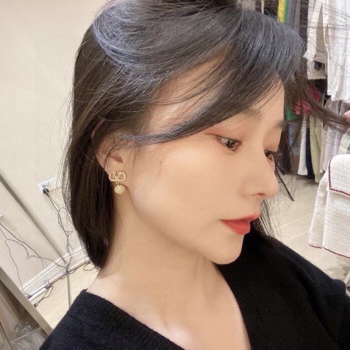 Valentino Diamonds 18K Gold Earrings