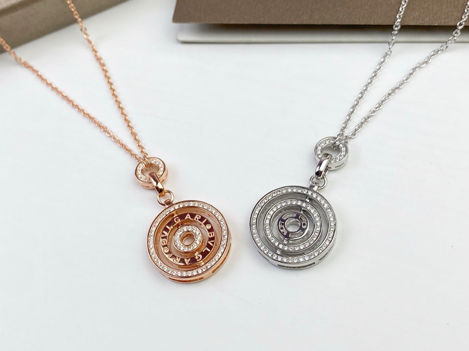 Bvlgari Cerchi Astrale Diamond 18K Gold Necklace