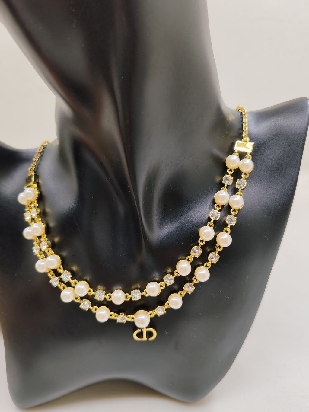 Dior Long Pearl Chain 18K Gold Necklace