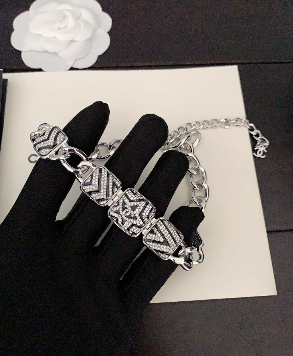 Chanel Star Diamonds 18K Gold Necklace