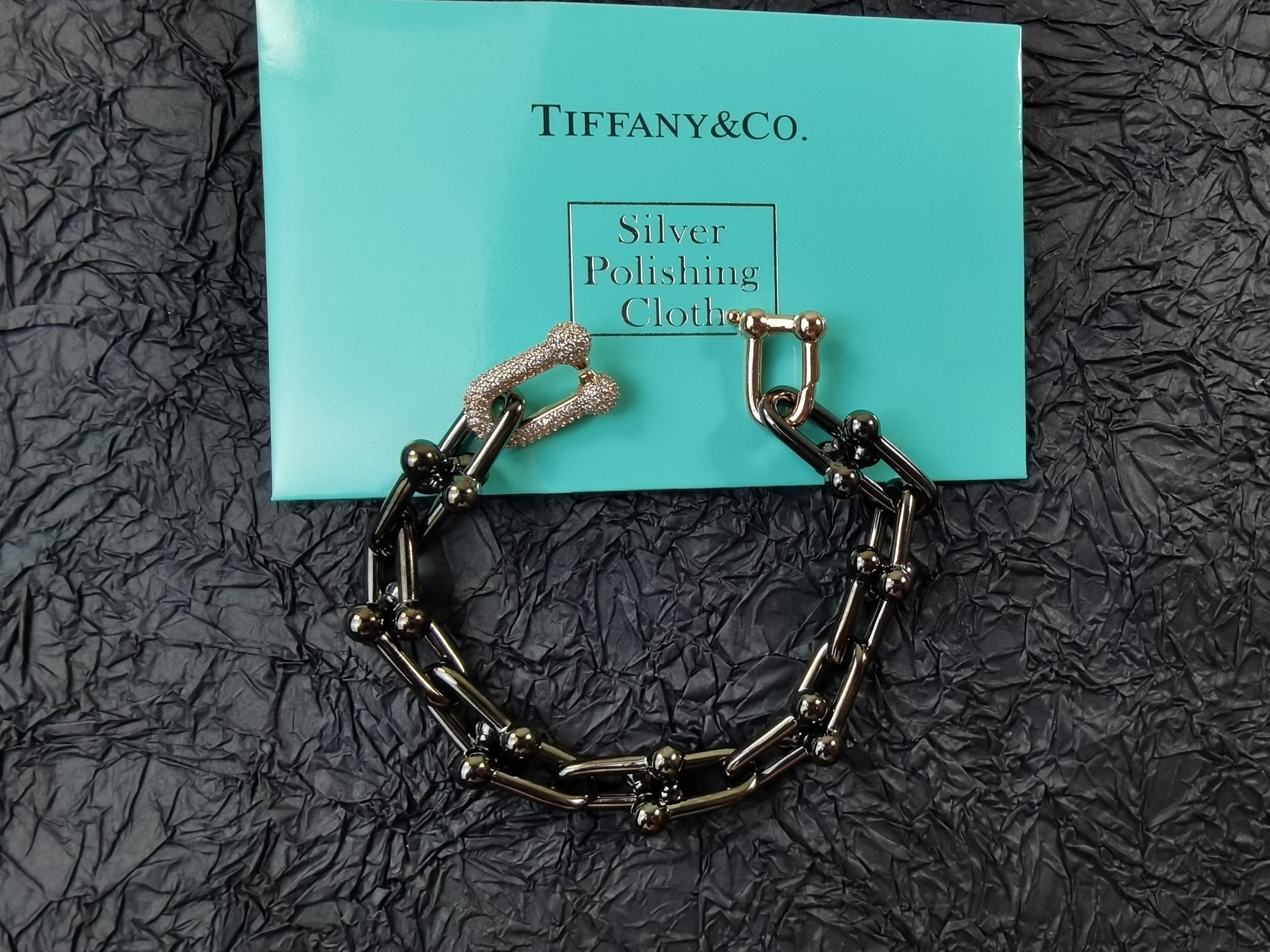 Tiffany HardWear Titanium 18K Gold Bracelet