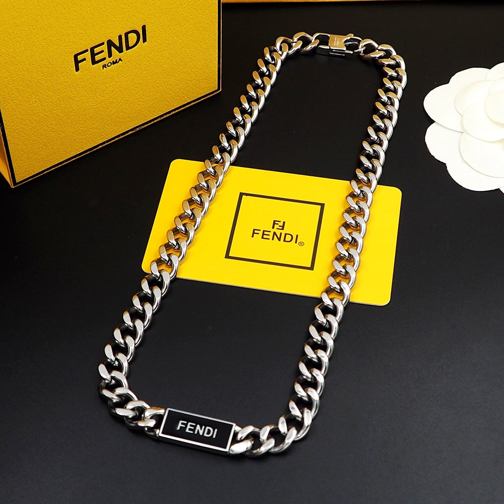 Fendi Chain 18K Gold Necklace